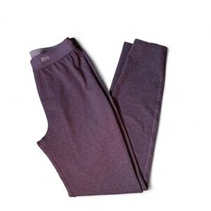 REI Co-op Kids Purple Striped Base Layer Leggings Thermal Pants Medium 10-12